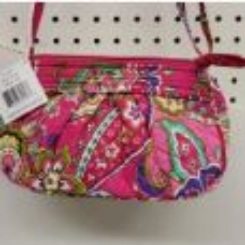 Vera Bradley Frannie pink swirls purse NWT